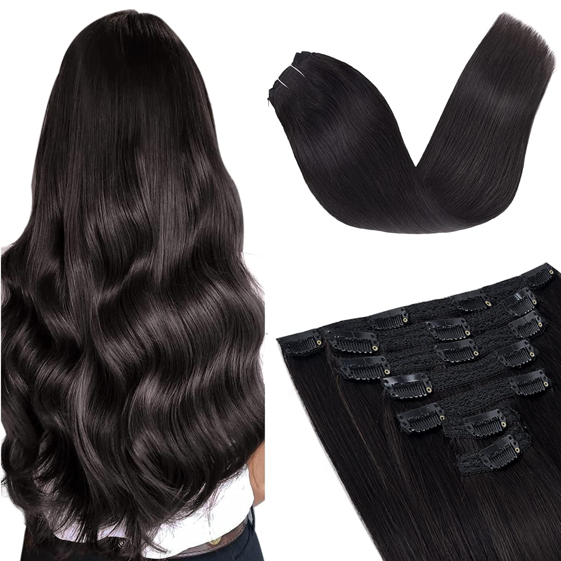 SV 9A Grade Premium Quality Clip-In Hair Extensions