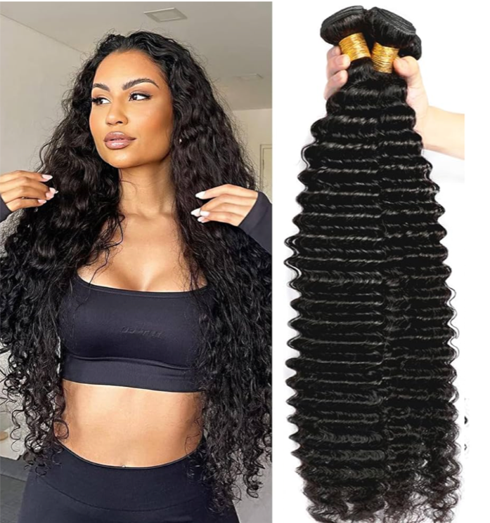 SV Deep Wave 9A Grade Premium Quality Weave (100 Gram) Bundle Extensions